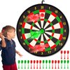 TEMI Giant Dart Board Game for Kids & Adults, 29in Dartboard with 20pcs Sticky Darts for Boys Girls 3 4 5 6 7 8 Years, Perfect for Indoor and Outdoor Gamd Party