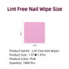1800 PCS Lint Free Nail Wipes, Gel Nail Polish Remover Wipes, Absorbent Soft Non-woven Fabric Nail Cleaning Pads Lash Glue Wipes Cleaning Pads, Eyelash Extension Glue Wipes for Lash Extension Supplies