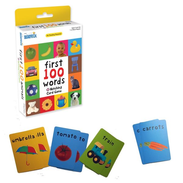 Briarpatch | First 100 Words Matching, Kids Early Learning Card Game Activities, Travel Game for Preschoolers and Family, Ages 2+