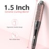 Thermal Brush, MOCEMTRY 1.5" Curling Brush Heated Round Brush with Detachable Brush Head, Double PTC Tourmaline Hot Round Brush, Dual Voltage for Travel