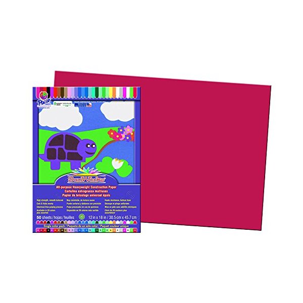 PACON CORPORATION SUNWORKS 12X18 RED 50SHTS (Set of 24)