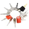 12 Heavy Equipment Keys, Construction Key Master Set for Cat Caterpillar Case JD John Deere Hyster Komatsu Takeuchi Lucas Ford New Holland Keys Heavy Equipment