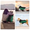 Kuoser Reversible Dog Coat, Warm Waterproof Dog Jacket, British Style Plaid Dog Winter Coats, Puppy Cold Weather Vest Windproof Outdoor Clothes Dog Snow Jackets for Extra Small Dogs XS