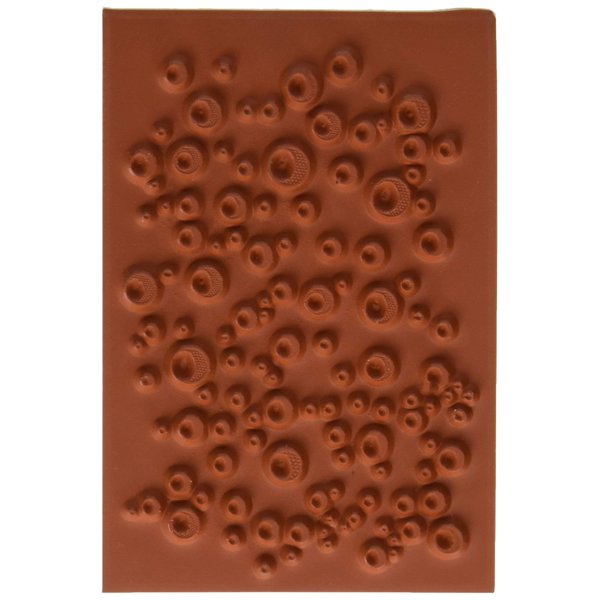 Deep Red Stamps Water Droplets Background Rubber Stamp (3x505119)