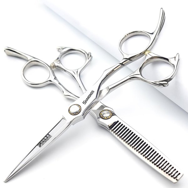 6/6.5-inch Sharonds hair clippers, professional Japanese 440C scissors, efficient scissors, scissors, comb adjuster (5.5 inch 2 Piece)