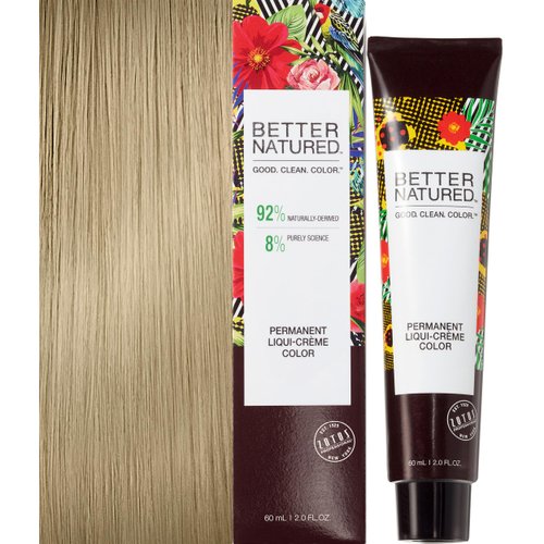 Better Natured Permanent 10N Lightest Natural Blonde Hair Color Dye - Naturally-derived, Vegan & 100% Gray Coverage that Lasts up to 8 Weeks