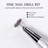 2Pcs Sanding Disc Nail Drill Bits Cuticle Drill Bit Suitable for Most Electric Nail Drill Machines Trim Nails and Remove Dead Skin Cuticles Multifunctional Nail Art Tool Nail Salon Care Tool