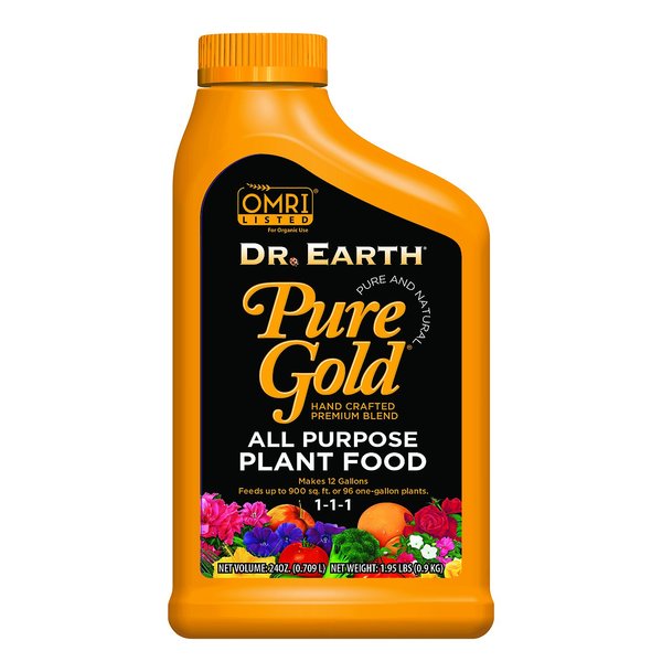 Dr. Earth Pure Gold All Purpose Liquid Plant Food 24 oz Concentrate