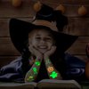 Partywind 125 Styles Glow Halloween Birthday Party Decorations Temporary Tattoos for Kids, Luminous Halloween Party Supplies Favors, Halloween Goodie Bag Fillers Games for Kids Party