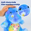 Cuteoy Plush Blue Dinosaur Star Projector Musical Adjustable Singing Night Light Stuffed Animals Glowing T-Rex Plushies Toy Gifts for Kids Birthday Easter Christmas,11''