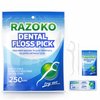 Dental Floss Picks Toothpicks 250pcs with Portable Cases and 100pcs BrushPicks Interdental Toothpicks