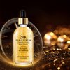 24K Gold Serum for Face, 2Pack Skin Tone Even Anti Aging Moisturizer with Vitamin,Skin Care Glow Collagen Booster Serum Hyaluronic Acid for Dark Spots & Fine Lines, 2.02fl oz
