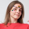 HAIMITI Pride Face Eye Tattoos,Gay Pride Temporary Tattoos,Rainbow Lips Hearts Stars Butterfly Pattern Tattoo Sticker, Removable Waterproof Body Paint Art Tattoo Decorations for Men Women,10 Sheets