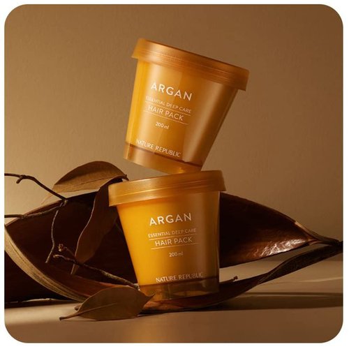Nature Republic Argan Essential Deep Care Hair Pack 200ml dry hair, heat damaged hair, color-treated hair
