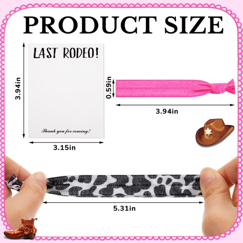 30 Pieces Cowgirl Bachelorette Party Hair Ties Last Rodeo Bachelorette Party Favors Bride Bridesmaid Gifts Hair Ties Cards Disco and Cowgirl Bachelorette Theme Party Gift Supplies, 3 Styles