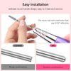 Rolybag Cuticle Nail Drill Bits Tapered Shape Cuticle Drill Bit for Nail Drill Bit 3/32” Professional Safety Cuticle Clean Drill for Electric Remove Cuticle Dead Skin Manicure Tools (Medium)