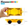 PicassoTiles Magnetic Car Play Set with Action Figures for Kids 3+ - STEM Building Block Vehicle Toy