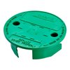 Underhill Sprinkler Valve Round Box Lid, VersaLid 6” to 7” Universal Cover for Automatic Irrigation System, Lawn, Yard, Outside, Green, VL-6