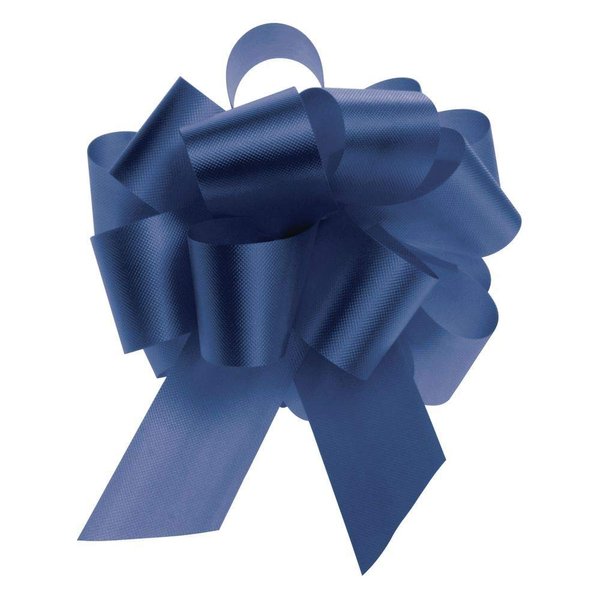 Navy Blue Flora-Satin Pull Bows 5.5" Case of 50, 72431