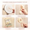 Toddler Musical Instruments | Baby Musical Toys Wooden Toys Educational Toys for Toddlers | Neutral Color Musical Instruments Set | Early Learning Music Toys for Boys Girls Gift