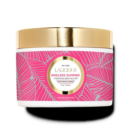LaLicious Endless Summer Body Butter - Hydrating Body Moisturizer - No Parabens (8oz)