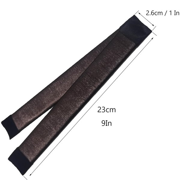 2 Pcs Hair Bun Shaper, Easy Donut Bun Maker Design French Twist Fold Wrap Snap Band Maker for Hair for Girls Women Making DIY Hair Styles, Ballet Hair Deft Bun Hair Styling Accessories