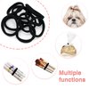 Maine Hair Bands, 10PCS Hair Ties No Damage, Black Rubber Bands for Hair, Hair Elastics for Thick Ponytail Women, Hair Accessories, Comforts No Slippage Suitable for Different Occasions