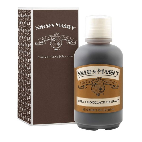 Nielsen-Massey Pure Chocolate Extract for Baking and Cooking, 18 Ounce Bottle with Gift Box
