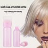 VIRHWOEA 2Pcs Root Comb Applicator Bottle, 6 OZ Hair Oil Applicator Bottle for Hair Dye Scalp, Hair Oil Dispenser Bottle Comb with Graduated Scale Portable Hair Oiling Bottle
