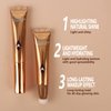 Anglicolor Liquid Highlighter Makeup Stick 3D Sparkling Effect,Cream Highlighter Lightweight,Easy To Spread,Highlighter Makeup Long-lasting,Natural Makeup Effect(01#Spotlight)