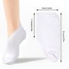 BLMHTWO 4 Pairs Foot Moisturizer Socks, Moisturizing Socks Overnight, Lotion Socks for Dry Cracked Feet, Spa Socks for Dry Feet, Cotton Socks for Moisturizing Feet Overnight, White