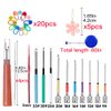 Punch Needle, 43 Pieces Punch Needle Tool and Instructions - Punch Needle Embroidery Kit with Embroidery Tools, Seam Ripper, Threader and Thimble, Needle Punch Kits for Beginners