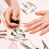 20 Pcs 3D Gun Nail Charms, MIKIMIQI Alloy Diamonds Gun Nail Art Charms Metal Guns Nail Art Decorations Rifle Gun Nail Rhinestones for Nail Art Craft Retro Manicure Accessories, 10 Styles