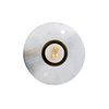 Renovators Supply Manufacturing Doorbell Button 2.5 in. Diameter Round Brass Vintage Push Button with Mounting Hardware
