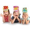chiazllta 36 Pcs 100 Days Paper Crowns, Name DIY 100th Day of School Paper Party Crown Hats 100 Days Celebration Party Favors Supplies for Classroom School Decor,6 Styles