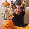 200PCS Halloween Party Favors for Kids Stationery Set, 30 PACK Assorted Halloween Goodie Bag Fillers, Bulk Halloween Treats Bags for Trick or Treat Pencils Erasers Rulers