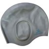 Nutravicity Swim Cap Silicone for Long Hair Swimming Caps for Women & Men (Gray)