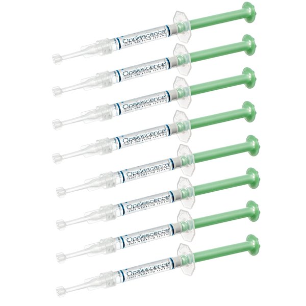 Opalescence 35% Gel Syringes Teeth Whitening - Refill Kit (4 Packs / 8 Count) Carbamide Peroxide. Made by Ultradent, in Cool Mint Flavor. Tooth Whitening Refill Syringes 5197-4