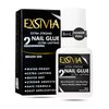 EXSIVIA 2nd Generation Super Strong Nail Glue - Salon Quality, Extra Strength for Acrylic, Press-On, and Fake Nails Long Lasting, Quick Dry, Non-Damaging, Ideal for Nail Tips and Nail Art - 8ml