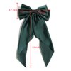 Hair Bows for Women Girls, Green Hair Bows Navy Hair Bows Barrettes Clips for Women Oversized Layered Bows Hair Clip Long Tail Hairpin Hair Barrettes 90's Accessories 2pcs
