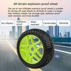 17mm Hub Wheel Rim Tires 1:8 Scale Off-Road RC Car Buggy Tyre Green Pack of 4