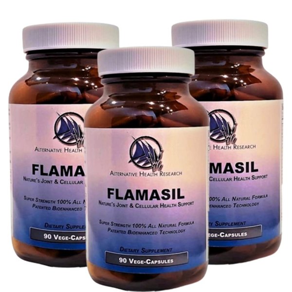 Flamasil ™ (3 Pack)- Joint Pain Relief | Cellular Repair | Gentle Body Cleanser | Uric Acid Extractor | Featuring BCM-95 Turmeric Curcumin, Tart Cherry Extract, Probiotics, Resveratrol, and Many More