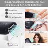 EMEDA Lash Shampoo Kit Cleaning Bath - Lash Cleanser for Extensions, USB Mini Portable Fan Brush Wash Bottle, Oil Free Lash Foam Safe for Natural Lashes Eyelash Shampoo for Lash Extensions