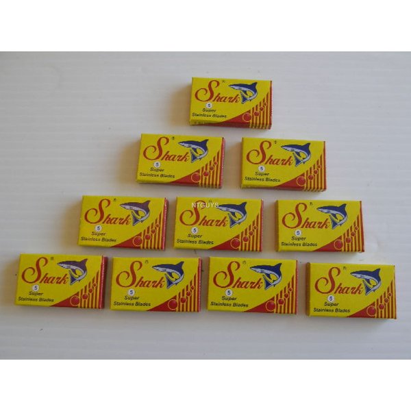 50 Shark Super Stainless Double Edge Safety Razor Blades