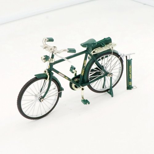 Pokinge 1Pcs Retro Metal Bicycle Model Simulation Miniature Bicycle Model Vintage Alloy Mountain Bike Home Decoration Desktop Ornament Gifts