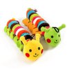 Totority Chewing Toys for Dogs Teething Toys for Puppies Caterpillar Dog Toy Long Puppy chew Toy Yellow Caterpillar Toy Dog Squeaky Toy Plush Caterpillar Toy Plush Toys Sound Toy pet