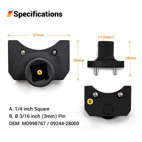 EWK Cam Timing Belt Tensioner Removal Tool Tension Pulley Wrench for Mitsubishi Hyundai
