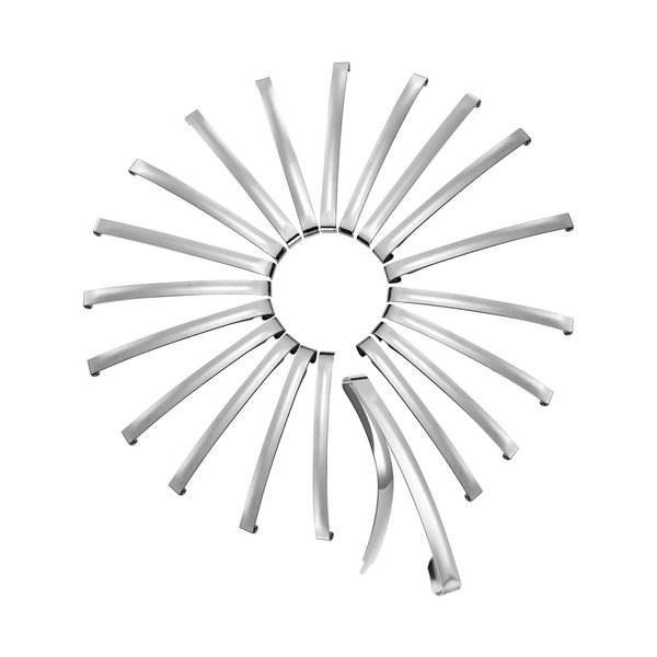 UJOY Silver Metal French Barrette Single Prong Pin 2.7'' Hair Clips DIY Craft 20 Packs, 70mm