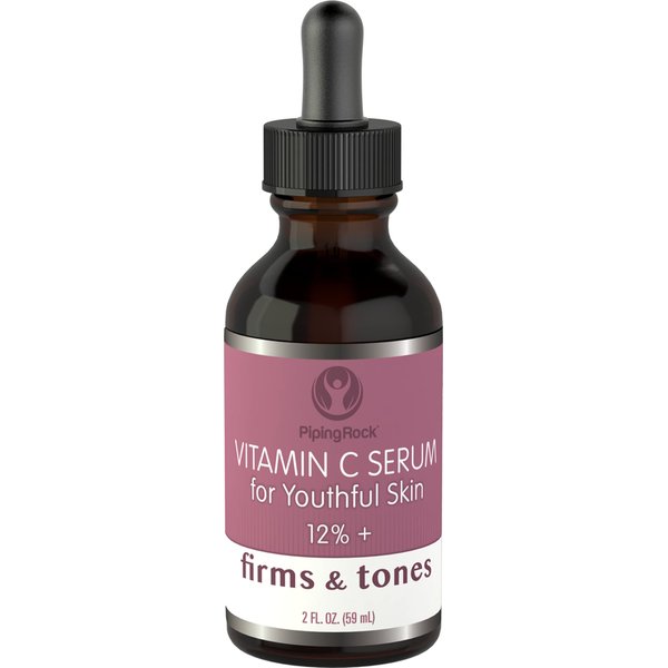 Vitamin C Face Serum | 2 fl oz | Firming and Toning for Skin | Paraben and SLS Free | By Piping Rock