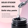 ArtiClaws Solid Nail Glue for Press On Nails 20g Solid Gel Nail Glue for Clear Acrylic Nail Tips Fake Nails Solid Hard Gel for Nail Strengthen UV Cured Nail Glue